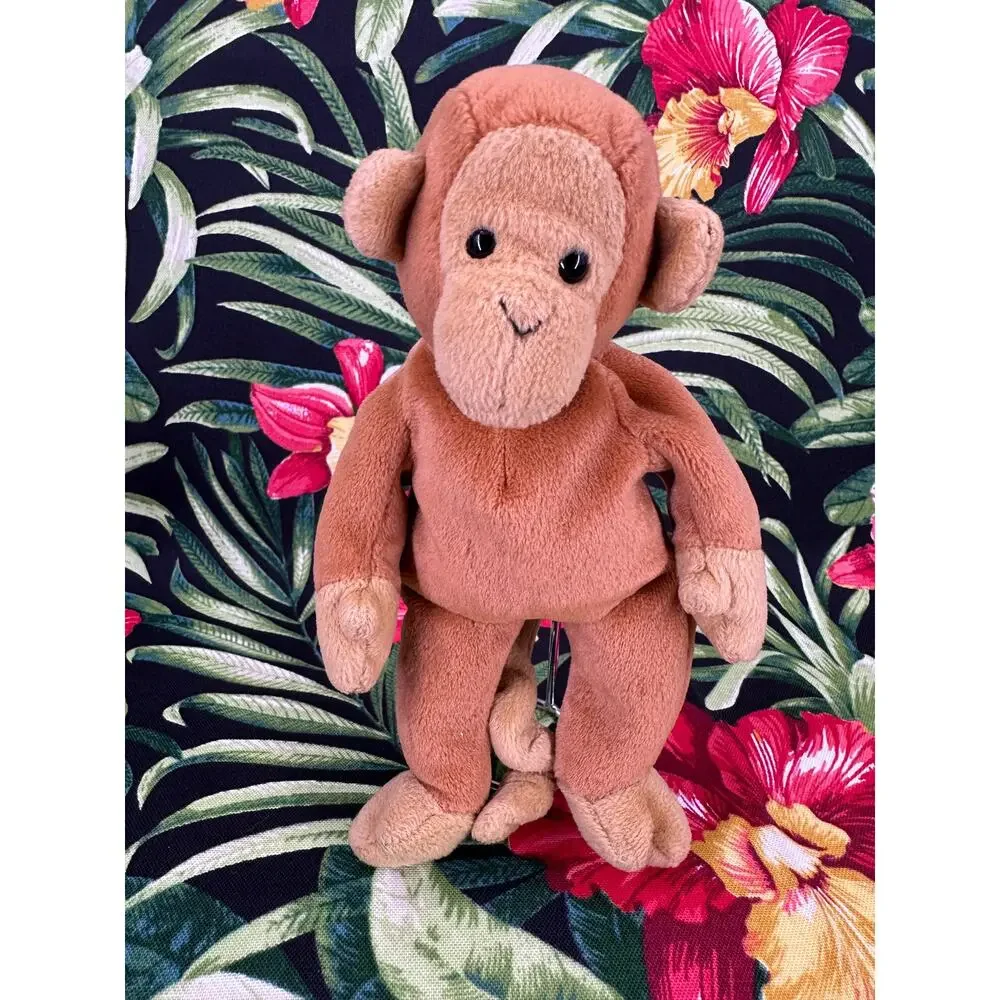 Vintage 95 Monkey Bongo Rare Ty Beanie Baby Original 1st Gen